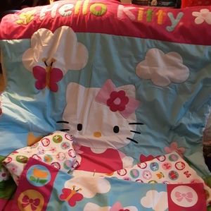 Hello Kitty toddler bed set 4 pc $35